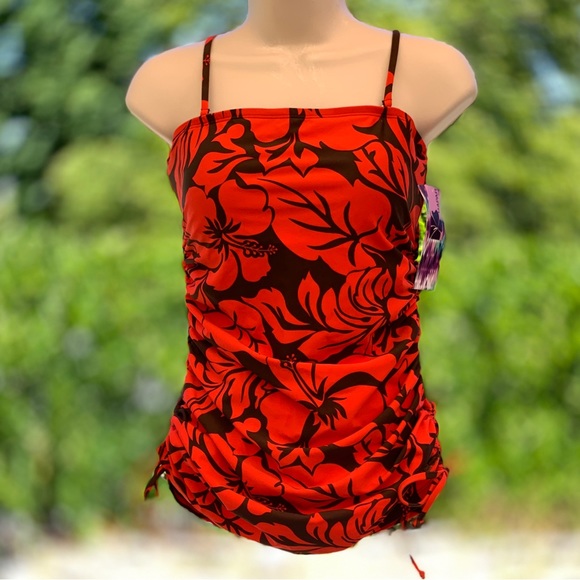 Hapari Swim Hapari Seaside Mango Mudd Tankini Size Medium Poshmark